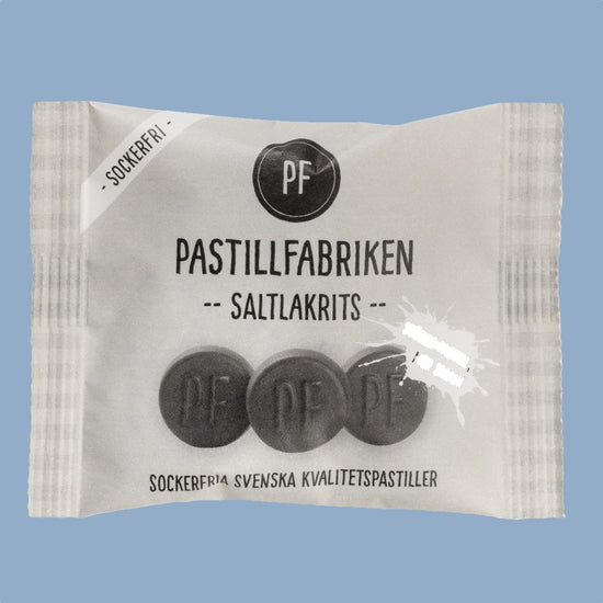 Tütchen Salzlakritze von Pastillfabriken